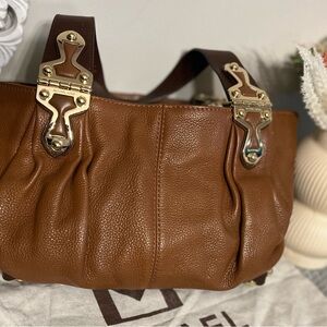 Michael Kors brown leather handbag purse new